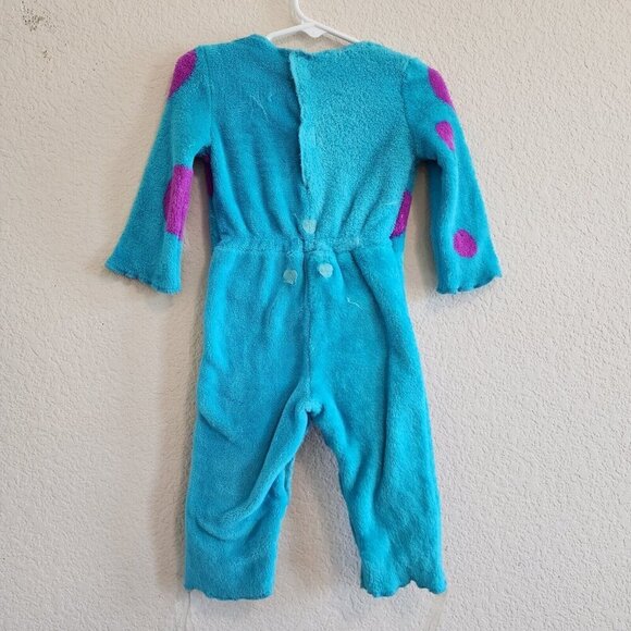 Disney Monsters Inc Sully Furry Fuzzy One Piece Costume NO TAIL/MASK 12-18M - Picture 4 of 9